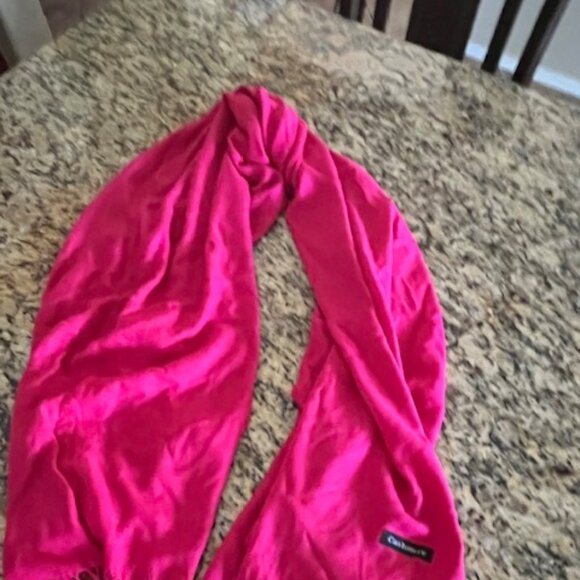 Bean Paste ( Deep Pink) colored cashmere pashmina shawl - Picture 1 of 6